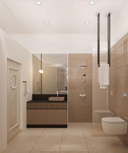 Badezimmer | Musterwohnung Palais Erlenbad